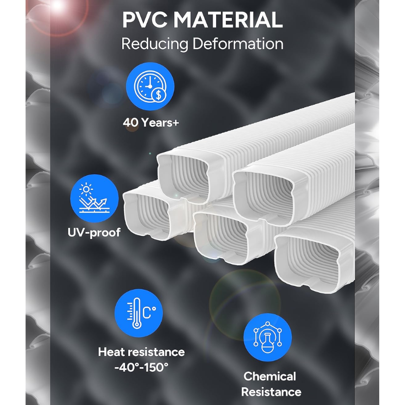2.5" x 32" x 4" Flexible Line Set Cover