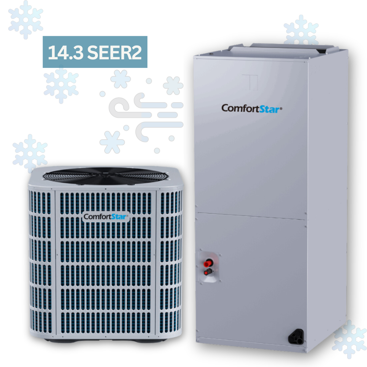 48K BAR5 Cooling Only Condensing Unit + 48k LUC5 Air Handler + TXV - 14.3 SEER2