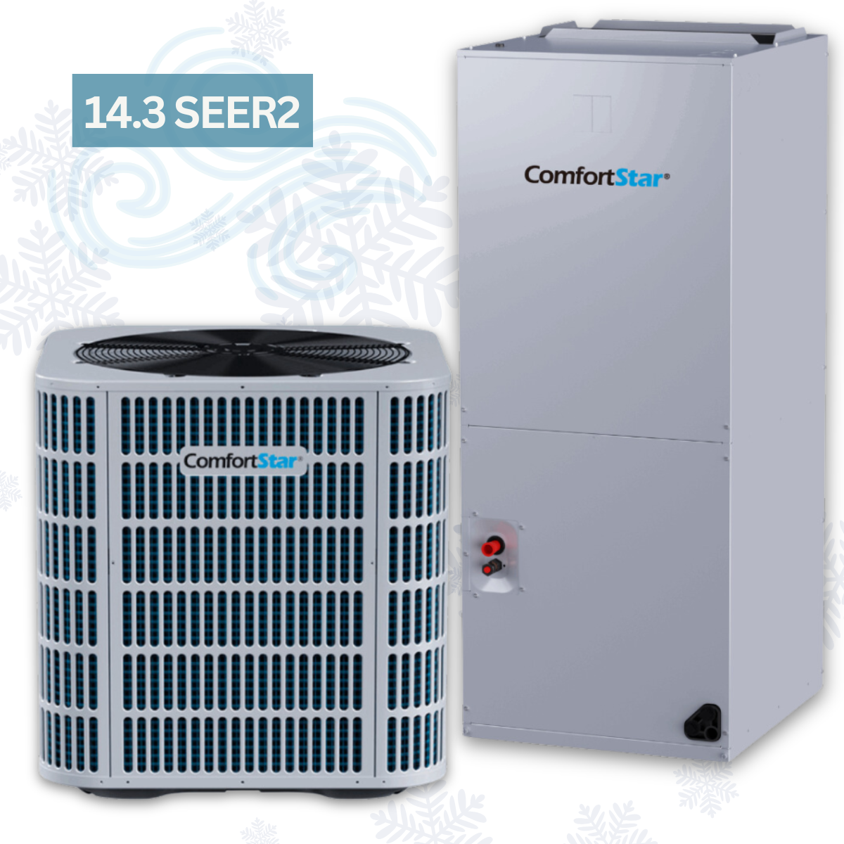 18K BAH5 Heat Pump Condensing Unit + 18K LUC5 Air Handler + TXV - 14.3 SEER2