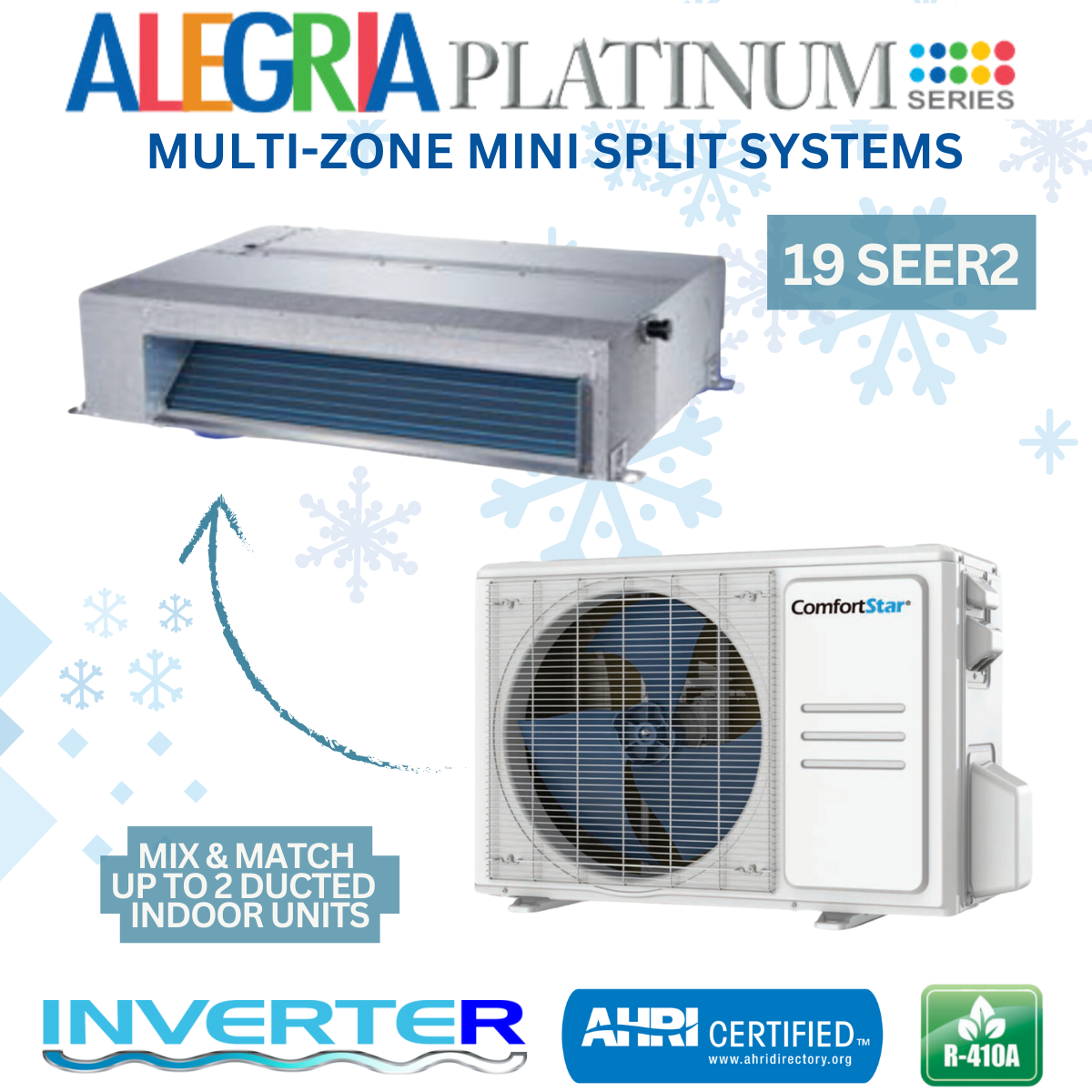 18K Dual Zone Outdoor Condensing Unit - Ducted System 19 SEER2