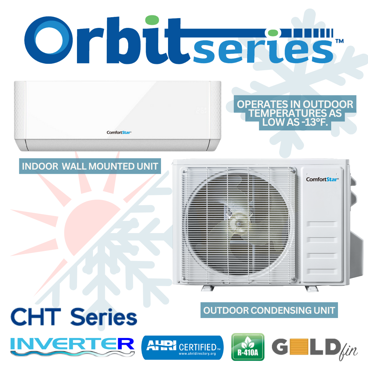 12K COOLING + HEATING - 208/230V WALL MOUNTED MINI-SPLIT SYSTEM - 23 SEER2