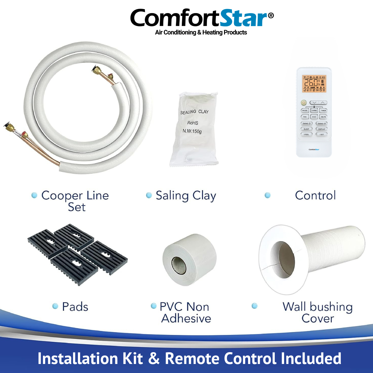 12K COOLING + HEATING - 208/230V WALL MOUNTED MINI-SPLIT SYSTEM - 23 SEER2