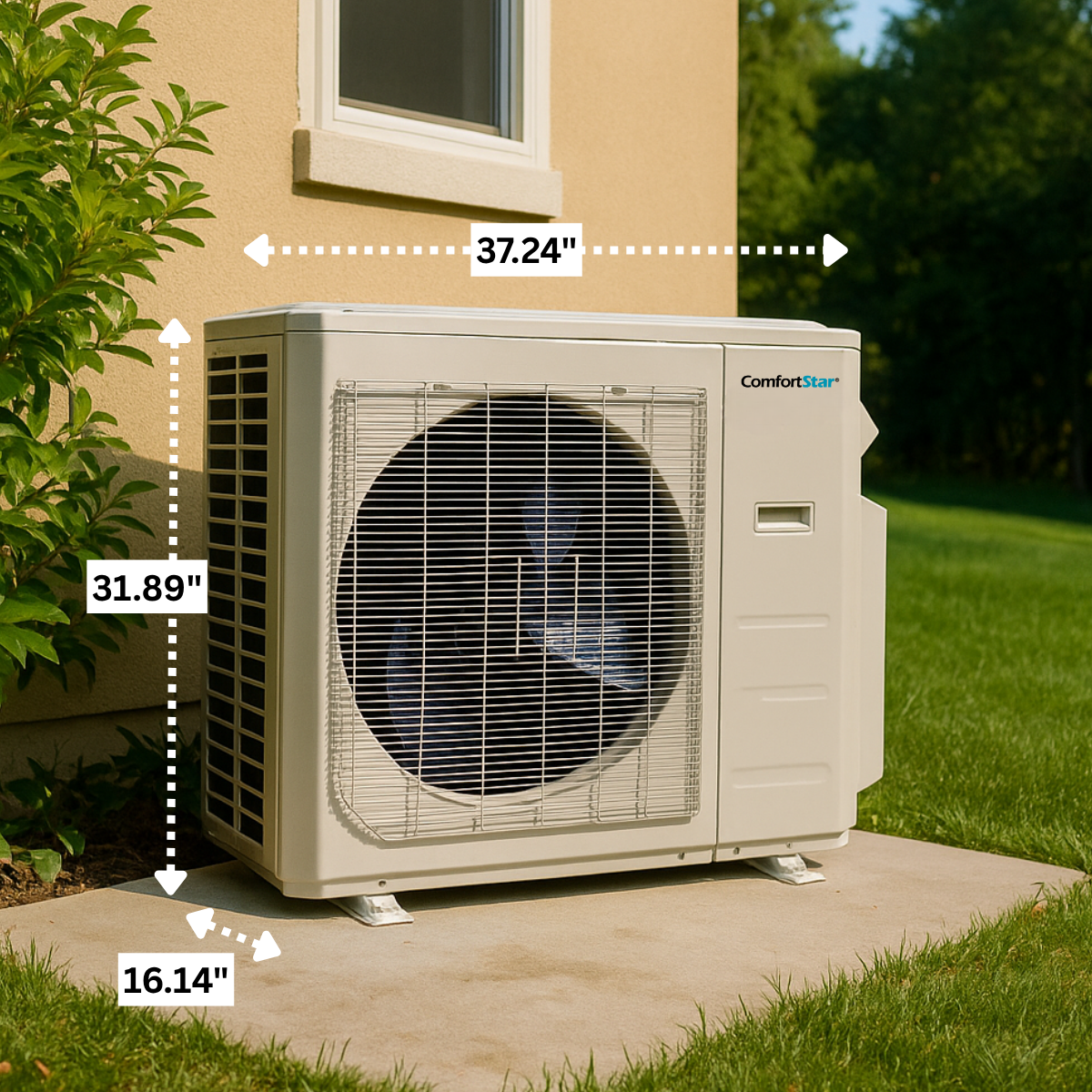 27,000 BTU Quad-Zone Outdoor Condenser – Up to 23 SEER2 (Unit Only for Multi-Zone System)