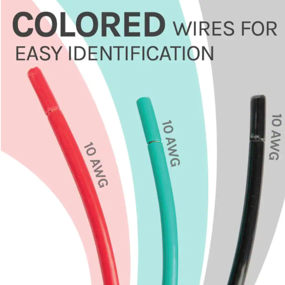 1/2" X 100' Non-Metallic Flexible PVC Conduit A/C Whip Cable