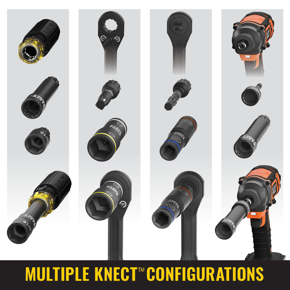 KNECT™ Flip-20 Impact Socket Set, SAE and Metric, 13-Piece