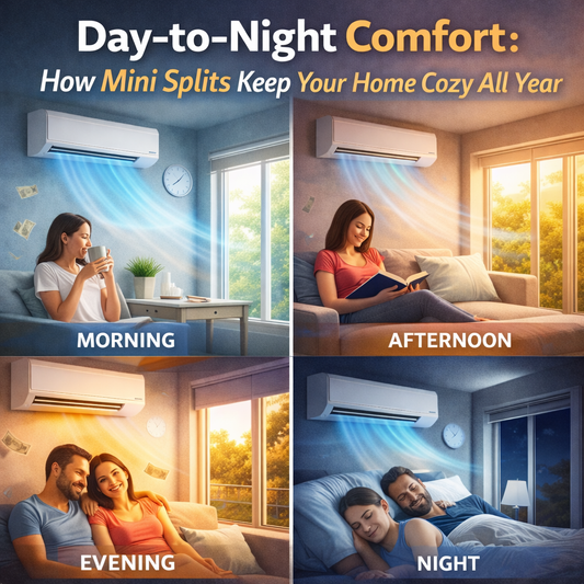 Day-to-Night Comfort: How Mini Splits Keep Your Home Cozy All Year