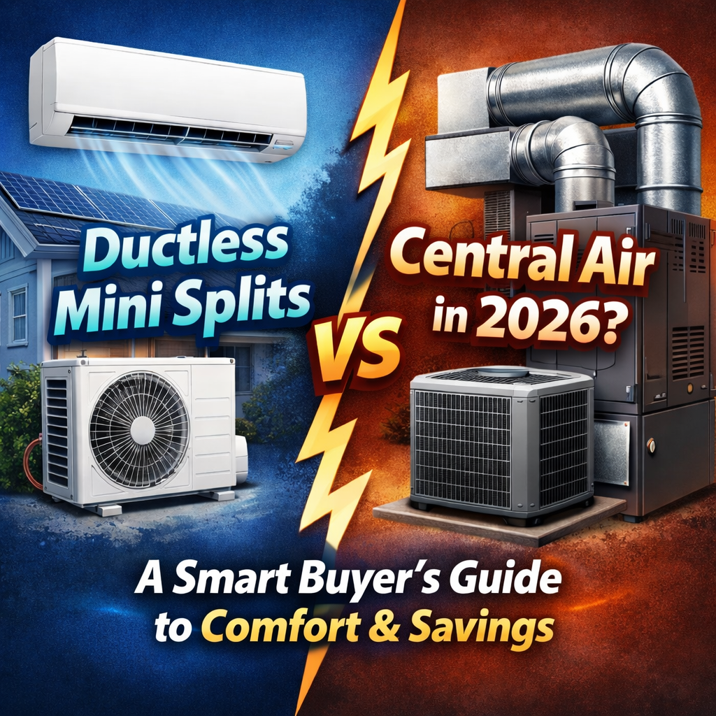 Ductless Mini Splits or Central Air in 2026? A Smart Buyer’s Guide to ...