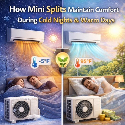 How Mini Splits Maintain Comfort During Cold Nights & Warm Days