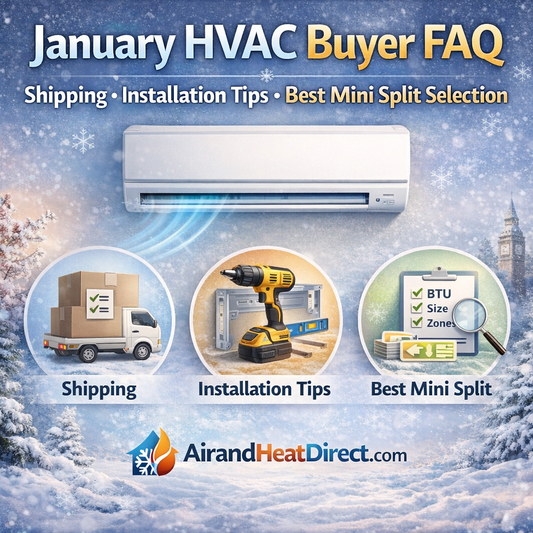 January HVAC Buyer FAQ: Shipping, Installation & Product Selection