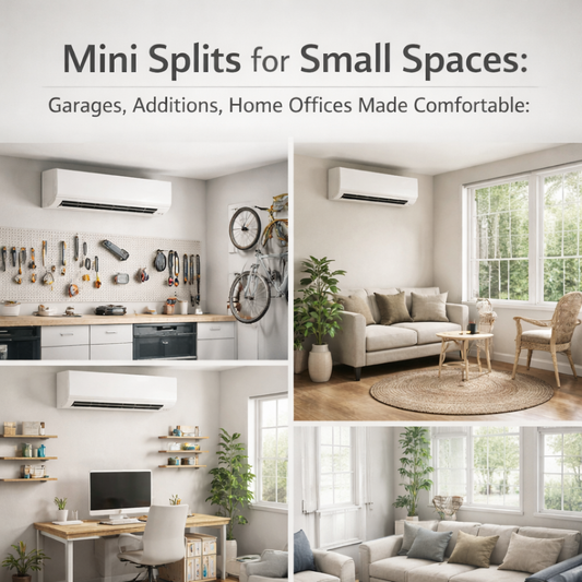 Mini Splits for Small Spaces: Garages, Additions; Home Offices Made Comfortable