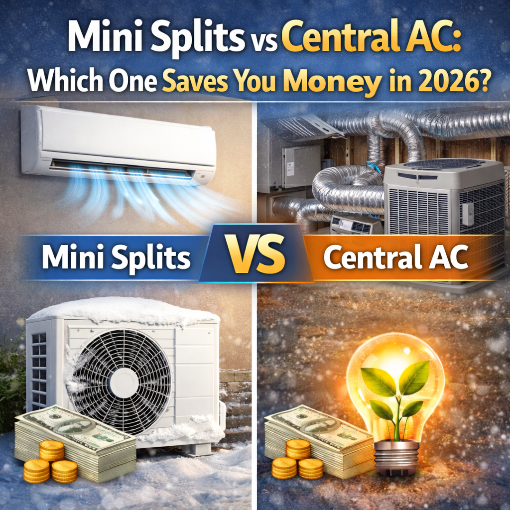 Metasys Mini Split Mini Splits vs Central AC: Which One Saves You More Money in 2026 ...