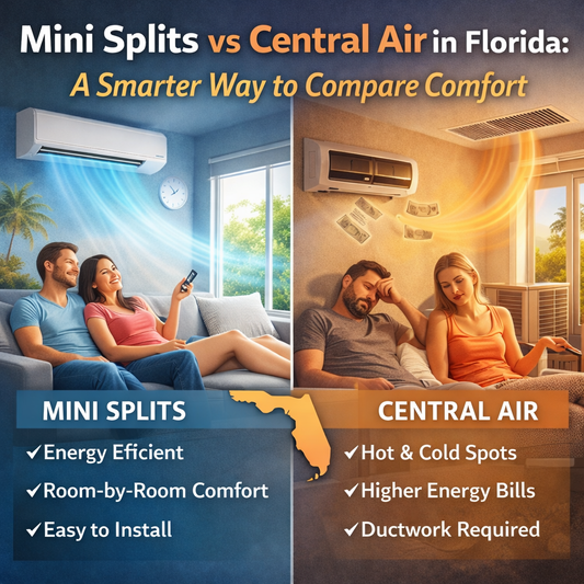 Mini Splits vs Central Air in Florida: A Smarter Way to Compare Comfort