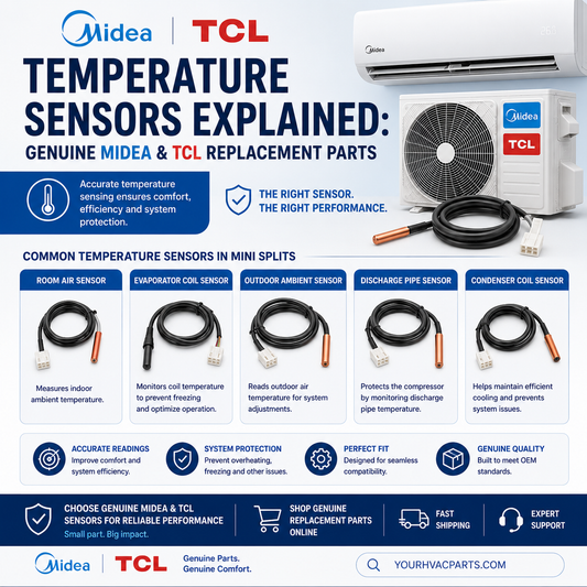 Temperature Sensors Explained: Genuine Midea and TCL Replacement Parts