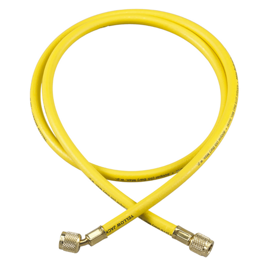 CHARGING HOSE - STANDARD WITH 1/4" FLARE FITTING - YELLOW