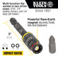 3-in-1 Impact Flip Socket, 1/4-INCH, 5/16-INCH, 3-INCH Length