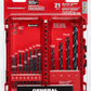 THUNDERBOLT® Black Oxide Drill Bit Set - 21pc