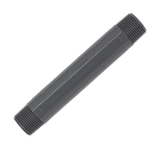 PVC Nipple 3/4 X 6" - Gray