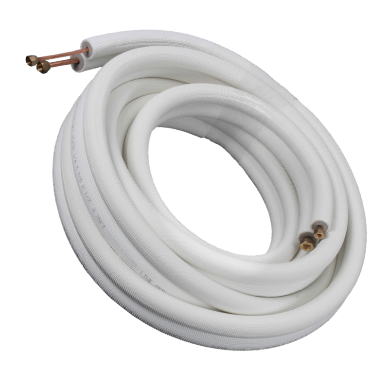 1/4"LL x 3/8"SL - 1/2" Insulated - 15FT Mini-Split Refrigerant Line Set
