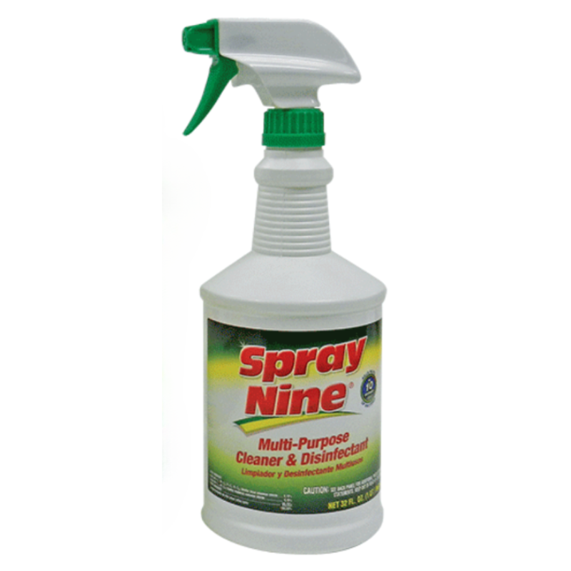 Spray Leaner CLENAIR SPRAY NINE® Cleaner & Disinfectant - 32 oz – Air & Heat Direct