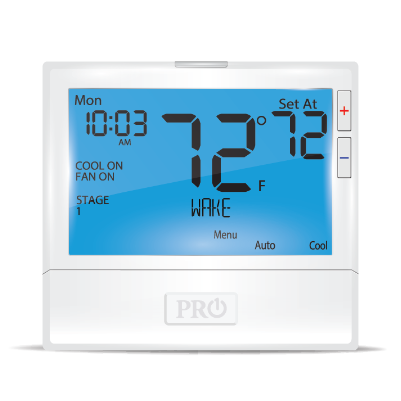 Universal - Up to 2 Heat, 2 Cool Conventional / Up to 5 Heat, 3 Cool Heat Pump - Humidity Control - Battery or Hardwire - 7 Day, 5/1/1 or Non-Programmable