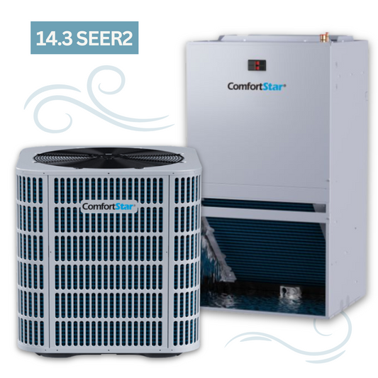 18K BAH5 Heat Pump Condensing Unit + 24K CWM5 ECM Air Handler - 14.3 SEER2