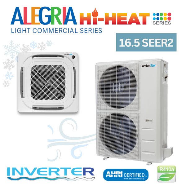 48k Cooling + Heating - 208/230v Light Commercial Cassette System – 16.5 SEER2