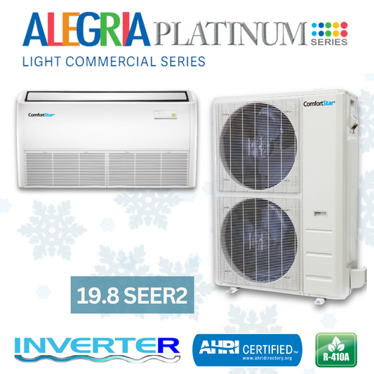 60K Cooling + Heating - 208/230v Light Commercial Floor-Ceiling System – 19.8 SEER2