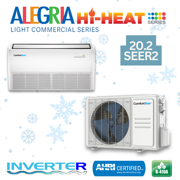 24K Cooling + Heating - 208/230v Light Commercial Floor-Ceiling System – 20.2 SEER2