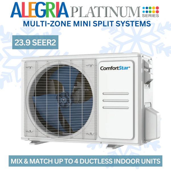 36K Quad Zone Outdoor Condensing Unit - Ductless System 23.9 SEER2