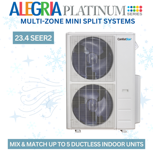 48K Five Zone Outdoor Condensing Unit - Ductless System 23.4 SEER2