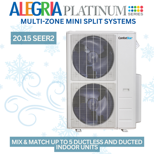 55k Five Zone Outdoor Condensing Unit - Mix Ductless and Ducted System 20.15 SEER2