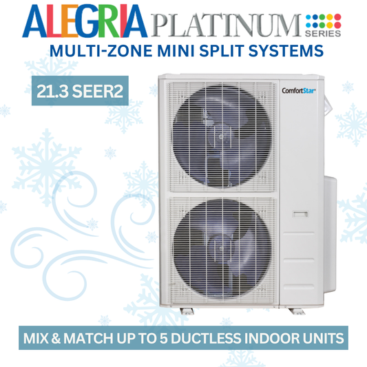 55k Five Zone Outdoor Condensing Unit - Ductless System 21.3 SEER2