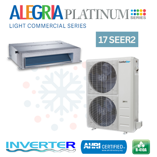 60K Cooling + Heating - 208/230v Light Commercial Fan Coil System – 17 SEER2