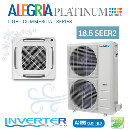 48K Cooling + Heating - 208/230v Light Commercial Cassette System – 18.5 SEER2