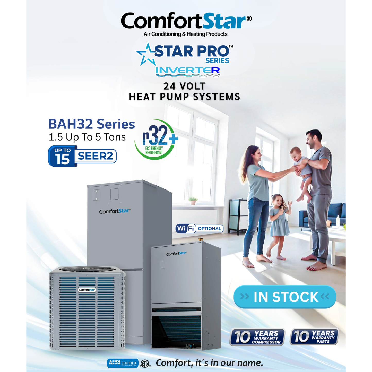 48K BAH32 CONDENSING UNIT - 24V HEAT PUMP | 15 SEER2