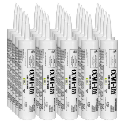 Indoor/Outdoor Water Based Duct Sealant - 1 Case with (25) 11 oz Cartridges (Gray)