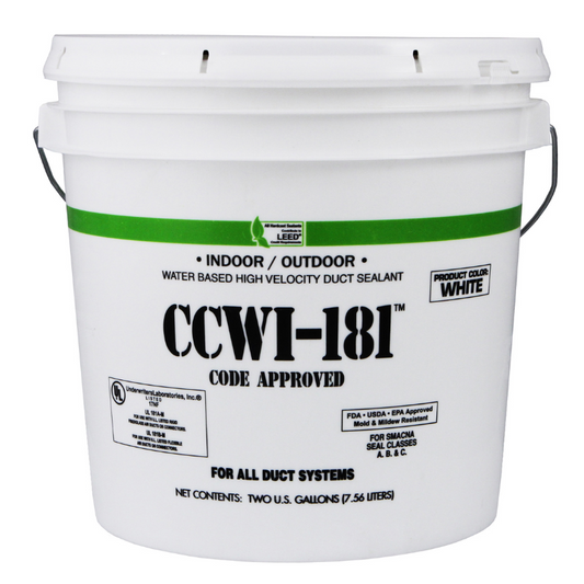 Indoor/Outdoor Water Based Duct Sealant - (1) 2 gal Pail (White)