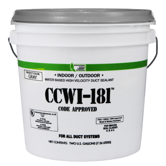 Indoor/Outdoor Water Based Duct Sealant - (1) 2 gal Pail (Gray)