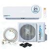 ComfortStar CH20-09CD-32 9,000 BTU 208/230V high-wall single-zone heat pump mini-split system with indoor and outdoor units.