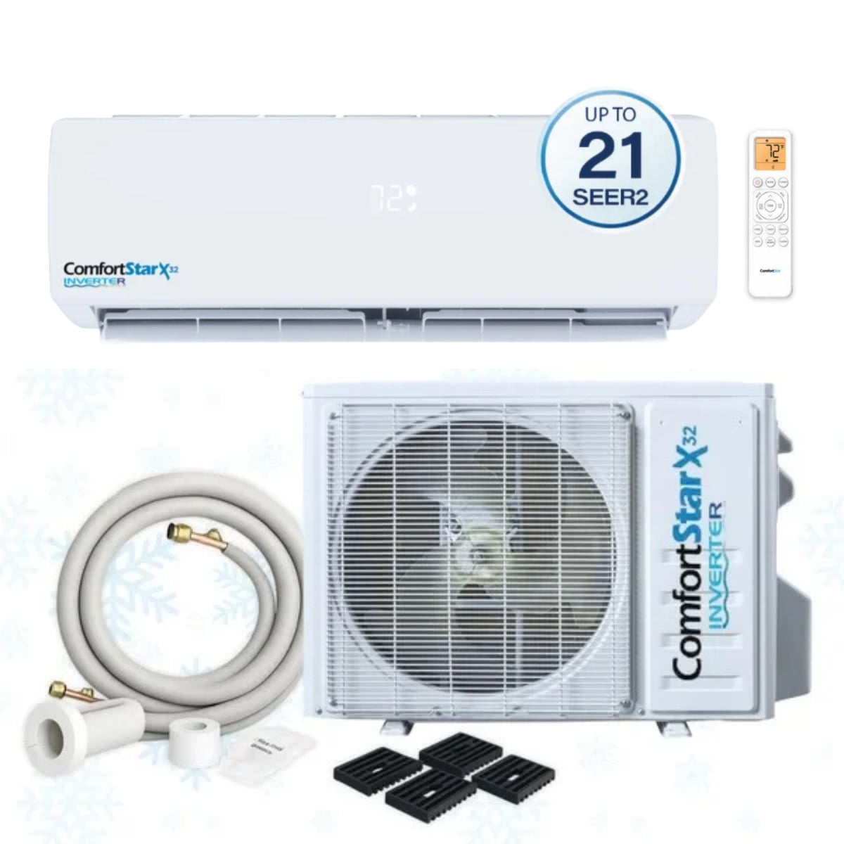 ComfortStar AHU3 24,000 BTU wall-mounted air handler with front or bottom return.