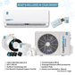 12,000 BTU Mini Split Air Conditioner – Wall Mounted, 230V Inverter, 22 SEER2 Energy-Efficient Cooling, WiFi Smart Control