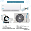 12,000 BTU Mini Split Air Conditioner – Wall Mounted, 230V Inverter, 22 SEER2 Energy-Efficient Cooling, WiFi Smart Control