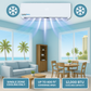 12,000 BTU Wall Mounted Ductless Mini Split Air Conditioner –  17 SEER2 Energy-Efficient Cooling, Voltage 115V