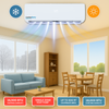 18,000 BTU Cooling + Heating - Wall Mounted Ductless Mini Split Air Conditioner Heat Pump –  17 SEER2 Energy-efficient, Voltage 230V