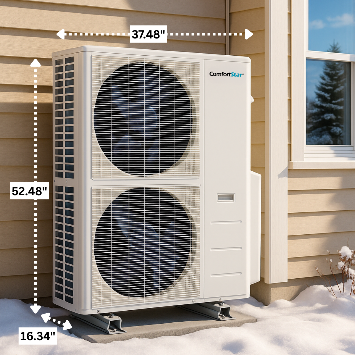 48,000 BTU Six-Zone Outdoor Condenser – Up to 21.3 SEER2 (Unit Only for Multi-Zone System)