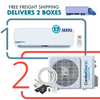 18,000 BTU Cooling + Heating - Wall Mounted Ductless Mini Split Air Conditioner Heat Pump –  17 SEER2 Energy-efficient, Voltage 230V