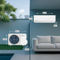 12,000 BTU Cooling + Heating - Wall Mounted Ductless Mini Split Air Conditioner Heat Pump – 23.1 SEER2 Energy-Efficient, Voltage 230V