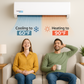 18,000 BTU Cooling + Heating - Wall Mounted Ductless Mini Split Air Conditioner Heat Pump – 24 SEER2 Energy-Efficient, Voltage 230V