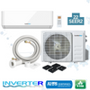 12,000 BTU Cooling + Heating - Wall Mounted Ductless Mini Split Air Conditioner Heat Pump - 22 SEER2 Energy-Efficient, Voltage 115V