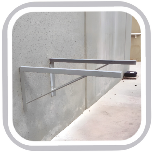 Galvanized Steel Unitary Wall Bracket - Max Load: 661.4LBS - H:36" X L:15.98" X D:31"